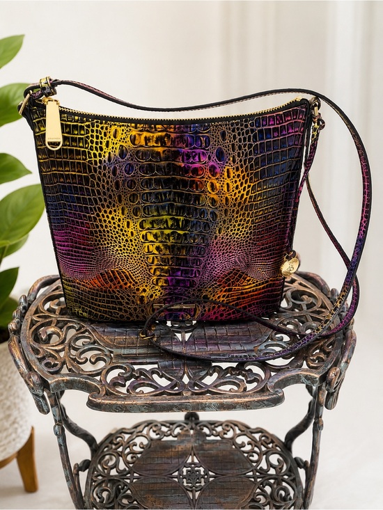Brahmin Handbags - Brahmin Melbourne Iridescent Croc Embossed Leather Crossbody Bag
